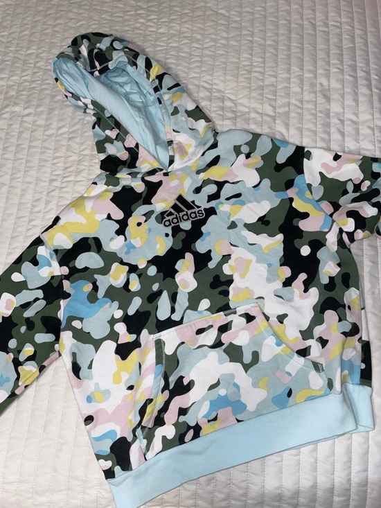 adidas Other - adidas Kids Pastel Multicolor Camo Pullover Hoodie